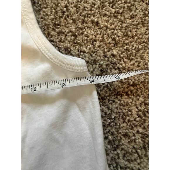 Tommy Hilfiger Solid Tank Top Y2K White Sz Large - Picture 8 of 8